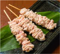 鶏かわ串